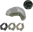 Рельсы рельсовые крепления направляющие на тактический шлем Fast Зеленый - изображение 4