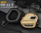 Навушники тактичні активні з мікрофоном Wosport HD-11-OD тан 1 пара - зображення 3