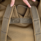 Сумка дорожня тактична, туристичний рюкзак 65 л Койот MELGO вологозахисний речовий мішок - зображення 5