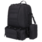Тактический военный армейский рюкзак HardTime military 30 литров черный с подсумками - изображение 1