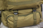 Армейский тактический военный рейдовый рюкзак HardTime 70л койот - изображение 4
