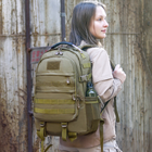 Тактический военный штурмовой армейский рюкзак HardTime 27 литров олива - изображение 3