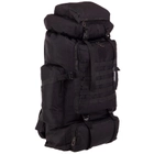 Армійський тактичний рейдовий військовий рюкзак HardTime 70л чорний - зображення 4