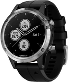 Zegarek sportowy Garmin Fenix 5 Plus Srebrny z czarnym paskiem (010-01988-11)