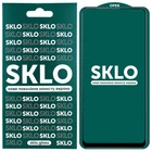 Защитное стекло SKLO 5D для Xiaomi Redmi 9 / Poco M3 / Redmi 9T Черный / Белая подложка