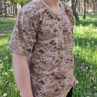 Тактическая футболка Flas; XL/50-52; 100% Хлопок. Пиксель Desert. Армейская футболка. - изображение 6