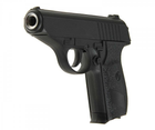Детский страйкбольный Пистолет Galaxy G3 Walther PPS металл, пластик стреляет пульками 6 мм Черный - изображение 1