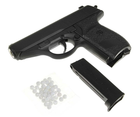 Детский страйкбольный Пистолет Galaxy G3 Walther PPS металл, пластик стреляет пульками 6 мм Черный - изображение 3