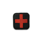 Шеврон Медик крест на черном - изображение 1