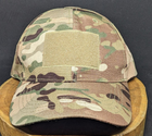 Тактическая военная бейсболка BexShop кепка с липучкой под шеврон камуфляжная бейсболка Мультикам - изображение 5