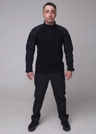 Комплект рубашка убакс и брюки GorLin 46 Черный (БР25/Т44) - изображение 1