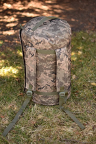 Тактический баул-рюкзак с водонепроницаемым карманом 35л Оксфорд 600D Пиксель - изображение 4