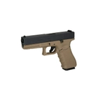Страйкбольний пістолет WE Glock 17 Gen4. WE-057 Metal GBB Half Tan - изображение 3