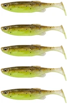 Силікон Savage Gear Fat Minnow T-Tail 130mm 20.0g Green Pearl Yellow (5 шт / уп) (165838) 1854.25.83