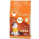 Бентонитовый наполнитель для кошачьего туалета с ароматом апельсина VanCat Cat Litter Orange 10 кг (8699245856385)