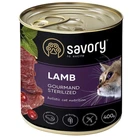 Влажный корм Savory для стерилизованных котов с ягненком 400 г
