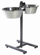 Стійка з металевими мисками для собаки, з регульованою висотою Trixie 2х4,5 л (4011905249230)