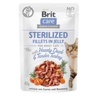 Влажный корм для кошек Brit Care Adult Sterilized Hearty Duck & Tender Turkey с уткой и индейкой 85 г