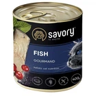 Влажный корм Savory для котов с рыбой 400 г