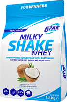 Білкова добавка 6PAK Milky Shake Whey 700 г Кокос (5902811802505) - зображення 1