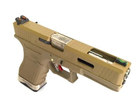 Пістолет WE Glock 18 V2 Force Blowback w/ magwells (Tan slide and silver barrel)(Страйкбол 6мм) - изображение 2