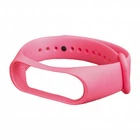 Силиконовый ремешок для фитнес браслета Xiaomi Mi Band 3 4 Pink Розовый