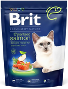 Сухий корм для кішок Brit Premium by Nature Cat Sterilized Salmon з лососем