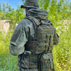 Военный жилет плитоноска для бронепластин с боковыми карманами для плит 300х250мм флектарн - изображение 6