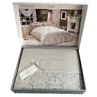 Комплект постільної білизни Maison d'or Rose Marine Grey сатин 220-200 см сірий