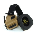 Навушники Активні для стрільби Earmor M31 Койот Brown + Premium кріплення на шолом універсальне (127713) - зображення 4