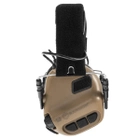 Наушники Активные для стрельбы Earmor M31 Coyote Brown + Крепление Premium на каску шлем универсальное (127713) - изображение 7