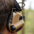 Навушники Активні для стрільби Earmor M31 Койот Brown + Premium кріплення на шолом універсальне (127713) - зображення 10