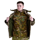 Тактична куртка SOFT SHELL мультикам водонепроникна М - зображення 6