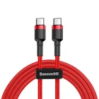 Кабель Baseus Cafule USB-C to USB-C 1m Red (CATKLF-G09)