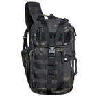 Тактический однолямочный рюкзак Camotec скрытым отделением для оружия TCB Multicam Black - изображение 1