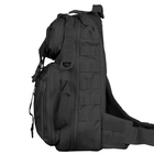 Тактический однолямочный рюкзак Camotec скрытым отделением для оружия TCB Black - изображение 5