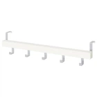 Вішак на стіну / двері 5 гачків IKEA TJUSIG білий дерево 702.426.56
