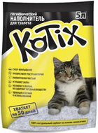 Наполнитель силикагелевый Kotix (Котикс) без аромата 5л для кошачьего туалета