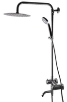 Душевая система GLOBUS LUX WIEN SBT2-SH-02 с верхним душем и изливом нержавеющая сталь сатин 000017549