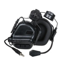 Активні навушники на шолом з мікрофоном Earmor M32H Black + Premium кріплення Чебурашка (15026kr) - зображення 3