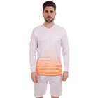 Форма футбольная с длинным рукавом Zelart 1908-1 размер 2XL (50-52) рост 180-185 см White-Orange