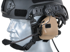 Навушники Активні з гарнітурою Earmor M32H Coyote Brown та кріпленням на шолом (15028) - зображення 9