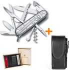 Комплект Нож Victorinox Huntsman 1.3713.T7 + Чехол с фонариком Police - изображение 1