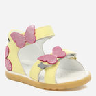 Дитячі шкіряні сандалії для дівчинки Bartek 11417003 19 Жовті (5903607632078) - зображення 5