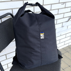 Сумка дорожная тактическая, туристический рюкзак 45 л Черный MELGO влагозащитный вещевой мешок - изображение 2