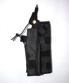 Кобура для пистолета универсальная тактическая с подсумком для магазина, с системой Molle, Черная - изображение 1