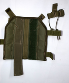 Кобура для пістолета універсальна з підсумком для магазину, з платформою на стегно, система Molle, Олива (комплект) - зображення 4