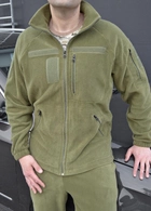 Флісовий костюм з липучками тактичний Хакі 50 (id291r50) - зображення 4