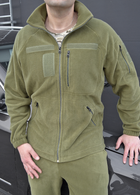 Флісовий костюм з липучками тактичний Хакі 44 (id291r44) - зображення 4