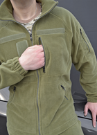 Флісовий костюм з липучками тактичний Хакі 44 (id291r44) - зображення 5